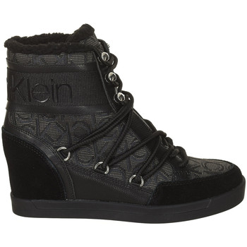 Čevlji  Ženske Gležnjarji Calvin Klein Jeans B4E00189-BLACK-BLACK Črna