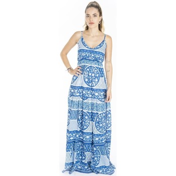 Isla Bonita By Sigris Long Midi Dress. Modra