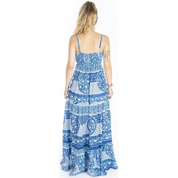 Isla Bonita By Sigris Long Midi Dress. Modra