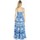 Oblačila Ženske Dolge obleke Isla Bonita By Sigris Long Midi Dress. Modra