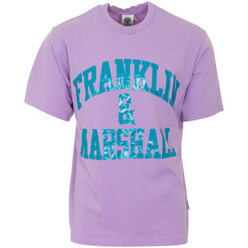 Oblačila Moški Majice s kratkimi rokavi Franklin & Marshall T-shirt à manches courtes Vijolična