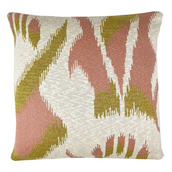 Dom Blazine Malagoon Ikat knitted cushion lurex pink (NEW) Rožnata