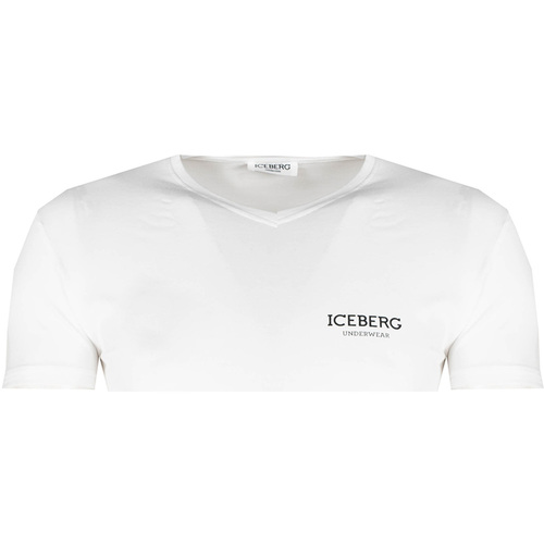 Oblačila Moški Majice s kratkimi rokavi Iceberg ICE1UTS02 Bela