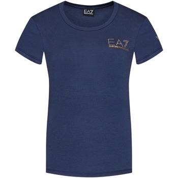 Oblačila Ženske Majice s kratkimi rokavi Ea7 Emporio Armani T-shirt femme Modra