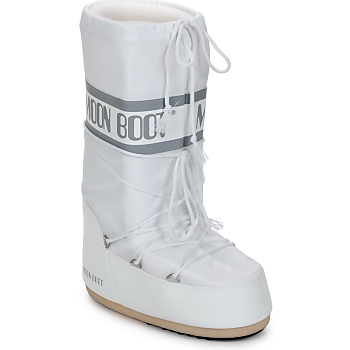 Čevlji  Ženske Škornji za sneg Moon Boot CLASSIC Bela / Srebrna