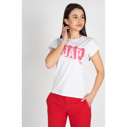 Oblačila Ženske Majice s kratkimi rokavi Pinko 1V10Q8 Y81C | Annuvolare T-shirt Bela