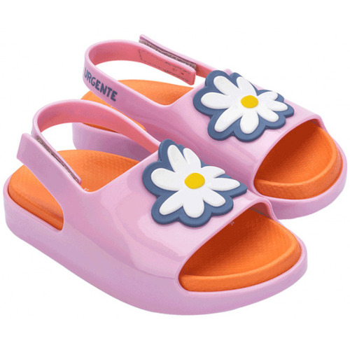 Čevlji  Otroci Sandali & Odprti čevlji Melissa MINI  Cloud Slide + Fábula B - Pink Orange Rožnata