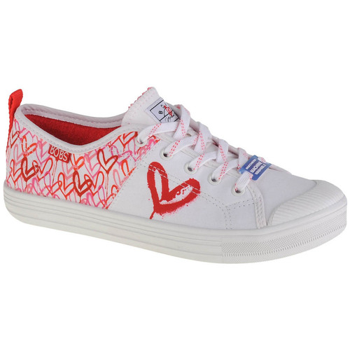 Čevlji  Ženske Nizke superge Skechers Bobs B Cool-All Corazon Bela