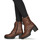 Čevlji  Ženske Gležnjarji Mustang 1409504-3 Konjak