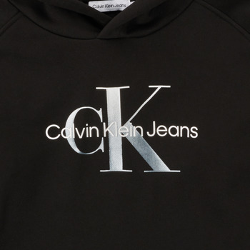 Calvin Klein Jeans GRADIENT MONOGRAM HOODIE Črna