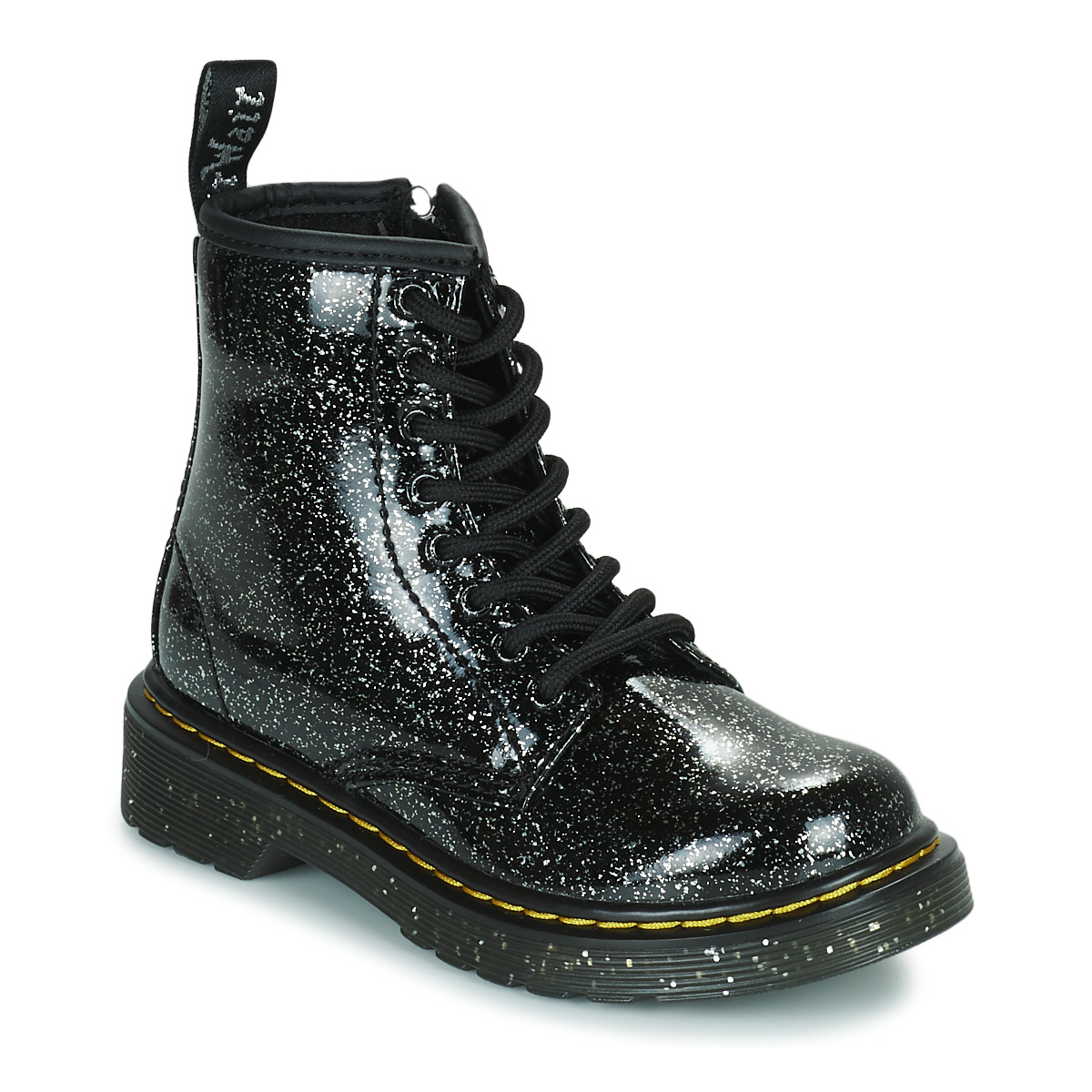 Čevlji  Deklice Polškornji Dr. Martens 1460 Jr Cosmic Glitter Črna
