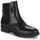 Čevlji  Ženske Polškornji Tommy Hilfiger Coin Leather Flat Boot Črna