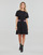 Oblačila Ženske Kratke obleke Karl Lagerfeld JERSEY DRESS W/LOGO WAIST Črna
