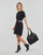 Oblačila Ženske Kratke obleke Karl Lagerfeld JERSEY DRESS W/LOGO WAIST Črna