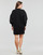 Oblačila Ženske Kratke obleke Karl Lagerfeld FABRIC MIX SWEATDRESS Črna