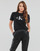 Oblačila Ženske Majice s kratkimi rokavi Calvin Klein Jeans CORE MONOGRAM REGULAR TEE Črna