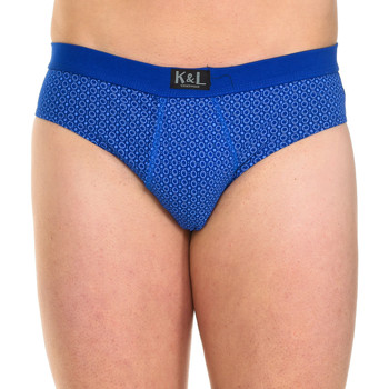 Spodnje perilo Moški Spodnje hlače Kisses And Love KL2010-CIRCLES Modra