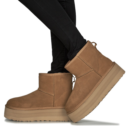 UGG W CLASSIC MINI PLATFORM Rjava
