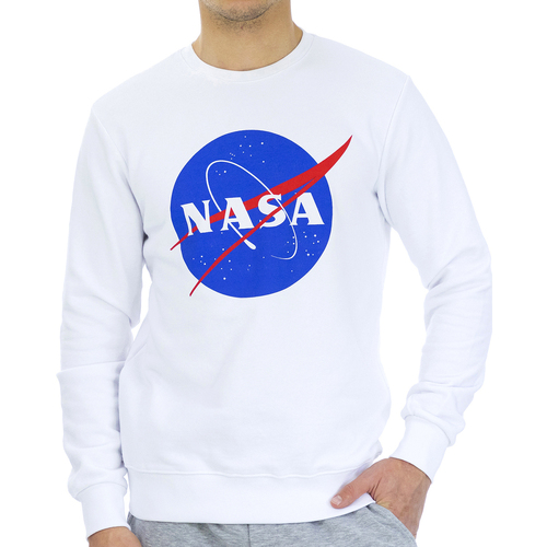 Oblačila Moški Puloverji Nasa NASA11S-WHITE Bela