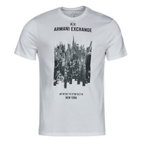Oblačila Moški Majice s kratkimi rokavi Armani Exchange 6LZTFG-ZJBVZ Bela