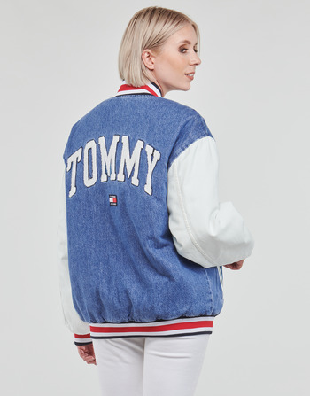 Oblačila Ženske Jakne Tommy Jeans DENIM LETTERMAN JACKET DF7018 Večbarvna
