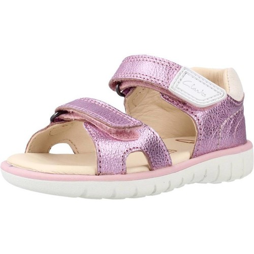 Čevlji  Deklice Sandali & Odprti čevlji Clarks ROAM SURF T Rožnata