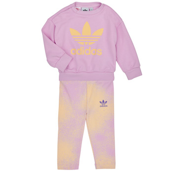 Oblačila Deklice Otroški kompleti adidas Originals CREW SET Rožnata