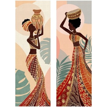 Dom Slike / platna Signes Grimalt African Woman Slikarstvo 2 Enot Črna
