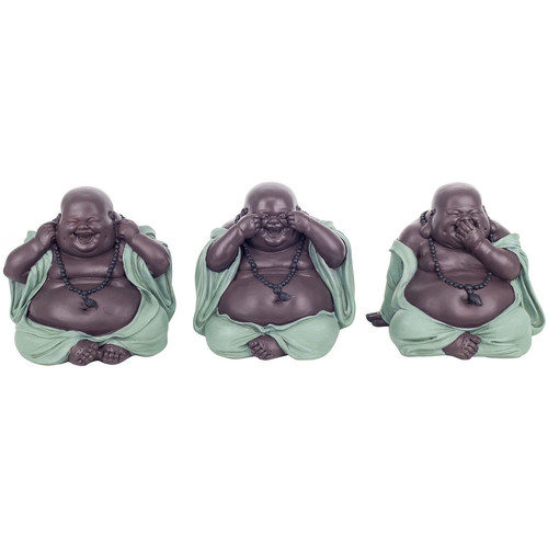 Dom Kipci in figurice Signes Grimalt Slika Budda Ne Vidi / Sliši / Pogovora 3 Enote Modra