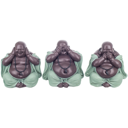 Dom Kipci in figurice Signes Grimalt Slika Budda Ne Vidi / Sliši / Pogovora 3 Enote Modra