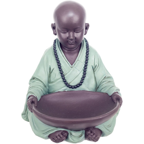Dom Kipci in figurice Signes Grimalt Monk Slika S Posodo Zelena
