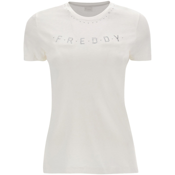 Oblačila Ženske Majice s kratkimi rokavi Freddy S2WALT2 Bela