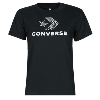 Oblačila Ženske Majice s kratkimi rokavi Converse STAR CHEVRON TEE Črna