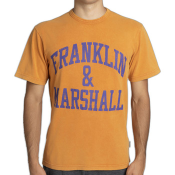 Oblačila Moški Majice s kratkimi rokavi Franklin & Marshall T-shirt à manches courtes Oranžna