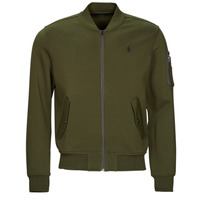 Oblačila Moški Puloverji Polo Ralph Lauren BOMBER EN JERSEY Kaki / Company / Olivna / Kaki