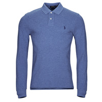 Oblačila Moški Polo majice dolgi rokavi Polo Ralph Lauren K224SC01-LSKCSLIMM2-LONG SLEEVE-KNIT Modra