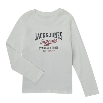 Oblačila Dečki Majice z dolgimi rokavi Jack & Jones JJELOGO TEE LS O-NECK Rdeča