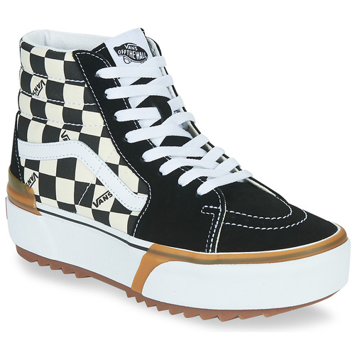 Čevlji  Ženske Visoke superge Vans SK8-HI STACKED Črna / Bela
