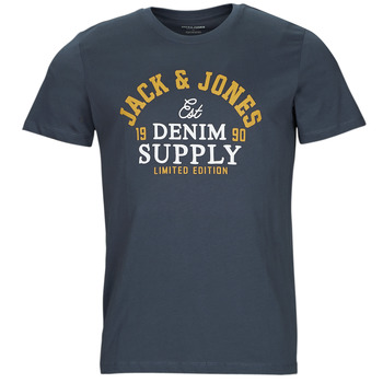 Oblačila Moški Majice s kratkimi rokavi Jack & Jones JJELOGO TEE SS O-NECK 2 COL Modra