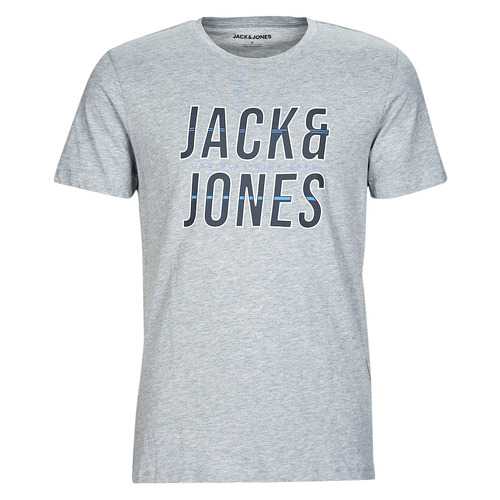 Oblačila Moški Majice s kratkimi rokavi Jack & Jones JJXILO TEE SS CREW NECK Siva