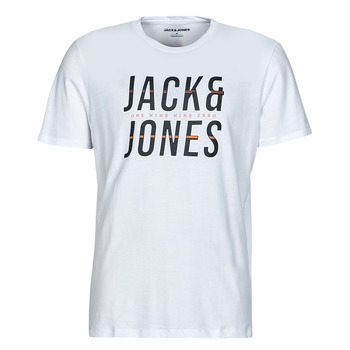 Oblačila Moški Majice s kratkimi rokavi Jack & Jones JJXILO TEE SS CREW NECK Bela