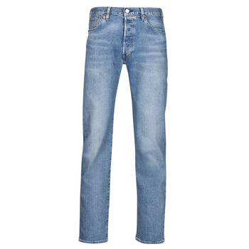 Oblačila Moški Jeans straight Levi's 501® LEVI'S ORIGINAL Indigo modra / Worn / In