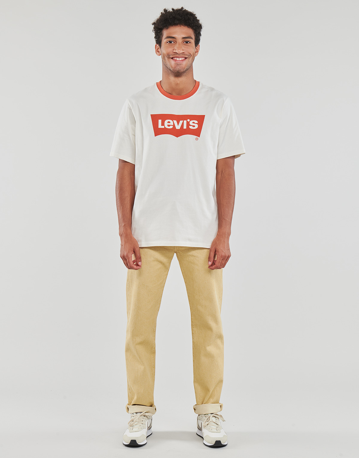 Oblačila Moški Jeans straight Levi's 501® LEVI'S ORIGINAL Rumena / Stonewash