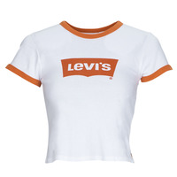 Oblačila Ženske Majice s kratkimi rokavi Levi's GRAPHIC RINGER MINI TEE Oranžna / Bela