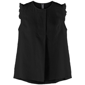 Oblačila Ženske Topi & Bluze Wendy Trendy Top 220732 - Black Črna