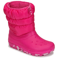 Čevlji  Deklice Škornji za sneg Crocs Classic Neo Puff Boot K Rožnata