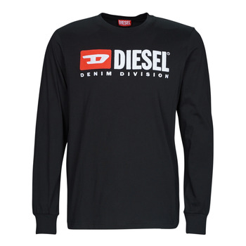 Oblačila Moški Majice z dolgimi rokavi Diesel T-JUST-LS-DIV Črna