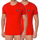 Oblačila Moški Majice s kratkimi rokavi Bikkembergs BKK1UTS07BI-RED Rdeča