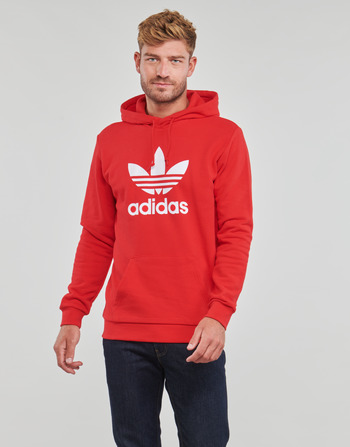 Oblačila Moški Puloverji adidas Originals TREFOIL HOODY Rdeča / Vif