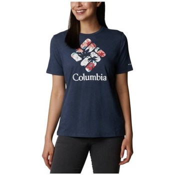 Oblačila Ženske Majice s kratkimi rokavi Columbia Bluebird Day Relaxed Mornarsko modra